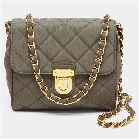 prada olive green bag|prada green sling bag.